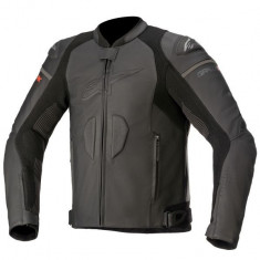 Geaca piele moto Alpinestars Gp Plus R V3 Rideknit, negru, marime 50