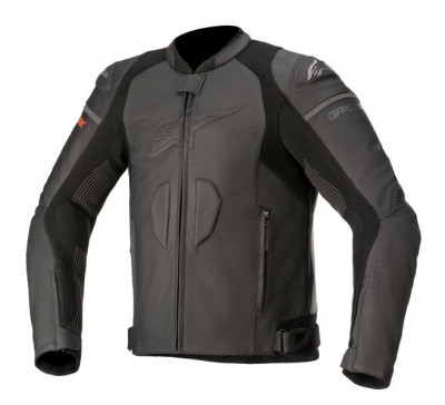 Geaca piele moto Alpinestars Gp Plus R V3 Rideknit, negru, marime 48 foto