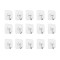 Set 15 carlige adezive transparente, rezistente, multifunctionale, plastic, metal