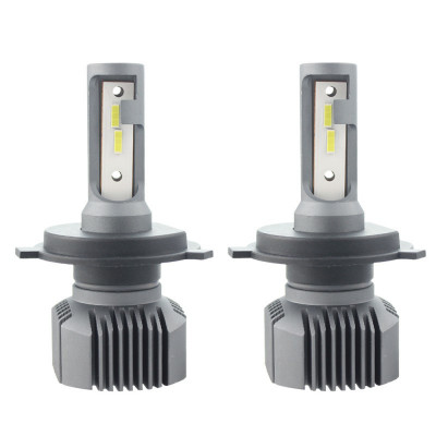 Set 2 LED-uri Auto Techstar&amp;reg; S1, H4, 40w, 4000 Lumeni, 6500K, AUTO, 12-24 Volti, CSP, Canbus, Radiator Aluminiu foto