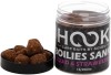 Boilies De Carlig HOOKBAITS Glazurat Sanky, Squid Strawberry, 16-20mm, 250ml