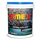 Vopsea Acrilica Metal &ldquo;Emex Supramet&rdquo; - Negru - Bid. 4 Kg