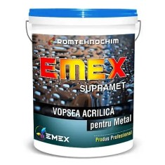 Vopsea Acrilica Metal &ldquo;Emex Supramet&rdquo; - Rosu - Bid. 4 Kg