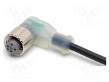 Cablu OMRON pentru senzori M12 4 pini &icirc;n unghi 5m PVC mamă