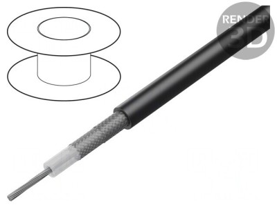 Cablu coaxial RG214U LSZH negru 10,8mm Eca foto