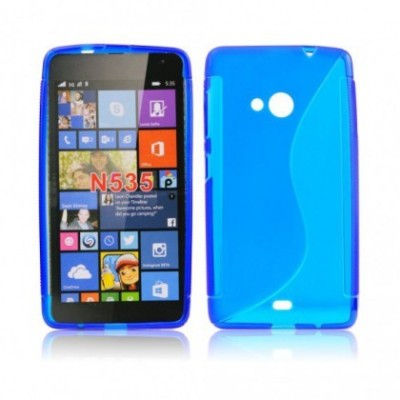 Husa Silicon S-line Microsoft Lumia 535 Albastru foto