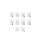 Set 10 carlige adezive transparente, rezistente, multifunctionale, plastic, metal