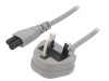 Cablu alimentare LIAN DUNG 1m gri 3A IEC C5 mama H05VV-F 3x0.75mm2 SN33-3/07/1GY