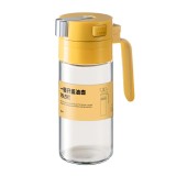Dispenser pentru ulei, flippy, deschidere si inchidere automata a rezervorul, cu inductie gravitationala, 550 ml, 12x7.6x20.5 cm, galben