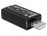 Placa de sunet externa 7.1 - 24 bit / 96 kHz cu S/PDIF pe USB 2.0, Delock 63926