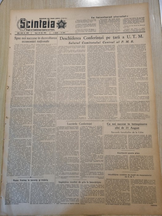 scanteia 30 iulie 1954-art.conferinta pe tara UTM,art.baia mare,ardealul de azi