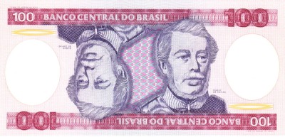 Bancnota Brazilia 100 Cruzeiros (1984) - P198b UNC foto