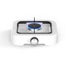 Aragaz de mici dimensiuni cu un singur arzator pentru soferii de camion, rulote, camping, calatorii, dimensiune 26 x 26cm, culoare Alba, Oem