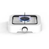 Aragaz de mici dimensiuni cu un singur arzator pentru soferii de camion, rulote, camping, calatorii, dimensiune 26 x 26cm, culoare Alba