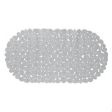 Covoras Baie Antiderapant Pietre Gri 68x35 cm PVC - Siguranta si Confort