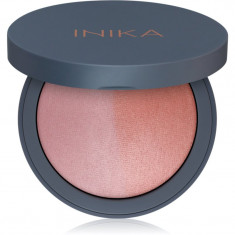 INIKA Organic Blush Duo fard de obraz in doua culori culoare Burnt Peach 6,5 g