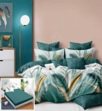 Cumpara ieftin Lenjerie Pat Bumbac 6 Piese Cu Elastic 180x200 cm, Diverse Dimensiuni &amp; Culori (Negru, Albastru, Gri, etc) 