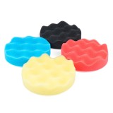 Set bureti de polisare cu velcro 4 buc 125 mm AMiO, paduri polish pentru lac auto, structuri si duritati diferite, max 2500 rpm rotativa, 4500 rpm