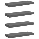 Cumpara ieftin Rafturi de perete, 4 buc., gri extralucios, 60x23,5x3,8 cm, MDF