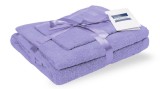 Set prosoape bumbac 600gsm de fata 50x90 cm + de corp 70x140 + de maini 30x50 cm, lila