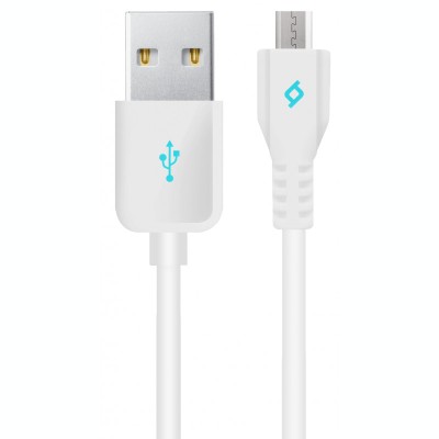 Cablu Date si Incarcare USB la MicroUSB TTEC, 1 m, Alb 2DK7510B foto