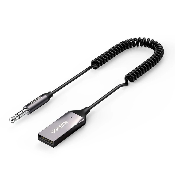 Ugreen Receptor audio Bluetooth receptor audio 5.3 cablu USB adaptor audio AUX jack negru (70601 CM3