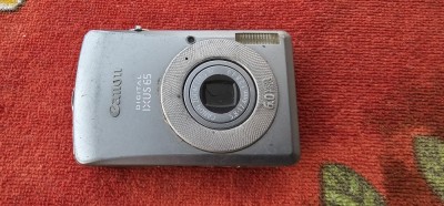 APARAT FOTO DIGITAL CANON IXUS 65 , FUNCTIONEAZA DAR NU DESCHIDE OBIECTIVUL . SE VINDE FARA ACUMULATOR ! foto