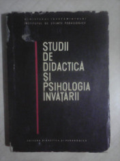 Studii de didactica si psihologia invatarii foto