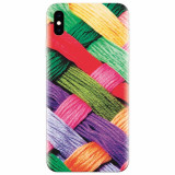 Husa silicon pentru Apple Iphone XS Max, Colorful Woolen Art