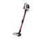 Aspirator vertical 2 in 1 fara fir ETA Elastic 2231, Li-ion 21.6 V, 0.45 l, tub flexibil, negru cu rosu