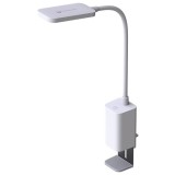 Lampa led de birou 6w cu prindere de masa/birou - alb