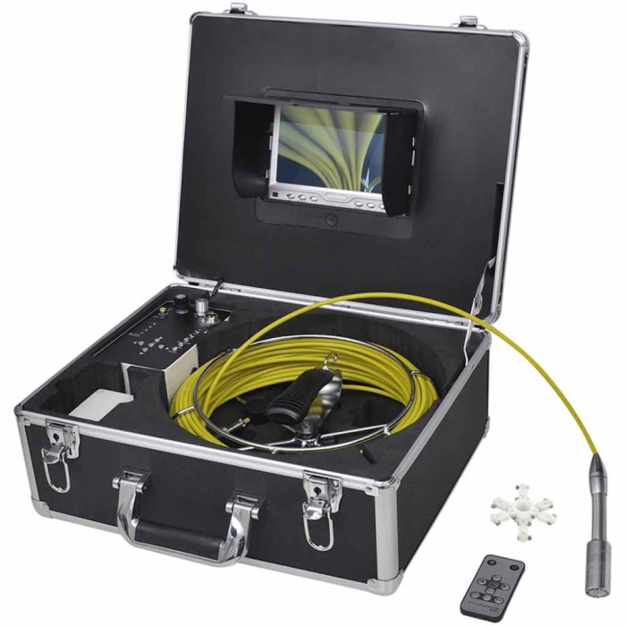 Cameră de inspecție țevi, 30 m, cu cutie de control DVR 141772
