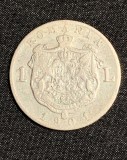 Moneda 1 leu 1901 argint