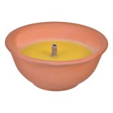Lumanare cu citronela in recipient ceramic, 235g, Terracotta, CMCLASS