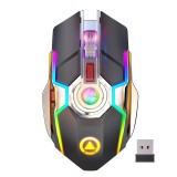 Cumpara ieftin Mouse Nou pentru Gaming, E-Sports A5, 1600dpi, 7 Butoane, RGB, Wireless NewTechnology Media