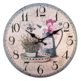 Ceas de perete, ETK, model vintage, lavanda, 34cm