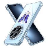 Husa antisoc pentru honor magic7 pro airbag tpu, col&Egrave;uri ranforsate- butterfly albastru