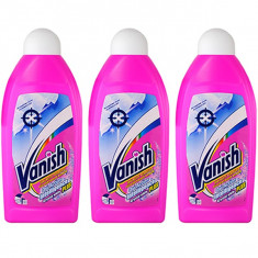 3 x Vanish perdele, Oxi Action Solutie pentru albit si apretat perdele, 3x 500ml foto