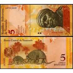 Venezuela 2007 - 5 bolivares, necirculata