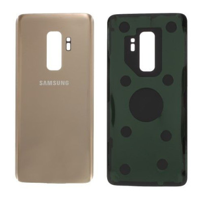 Capac Baterie Spate Samsung Galaxy S9 Plus G965 Cu Adeziv Sticker Auriu foto