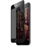 Folie Protectie Sticla Privacy Full 3D iPhone 7, Negru, 9H, Anti-zgarieturi, Oleofobica