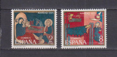 SPANIA 1971 CRACIUN MI: 1956-1957 MNH foto