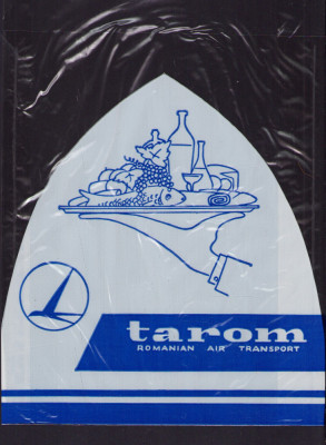HST Pungă reclamă TAROM Rom&amp;acirc;nia comunistă foto