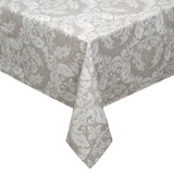 Față de masă, Baroc, Bej, Dimensiuni 180x140cm, Compoziție 60% Bumbac - 40% Poliester