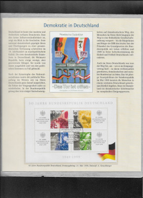 Germania FDC 1999 aniversare 50 ani Republica foto