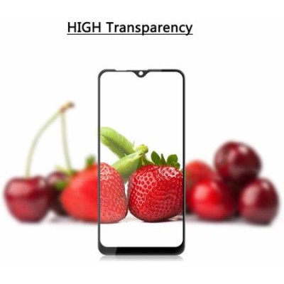 Folie de sticla FULL GLUE Samsung Galaxy A40 GloMax 5D Negru lipici toata supraf foto