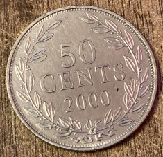C50 - Moneda foarte veche - Liberia - 50 centi - 2000