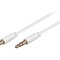 Cablu Audio Jack 3,5mm 3pin 1,5m Alb PVC