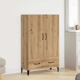 VidaXL Dulap &icirc;nalt, Stejar artizanal, 70x31x115 cm, lemn compozit