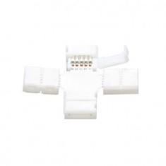 Conector X 5Pini de 12mm pentru benzi RGBW SMD5050 5630 Con?inutul pachetului 1 Bucata foto